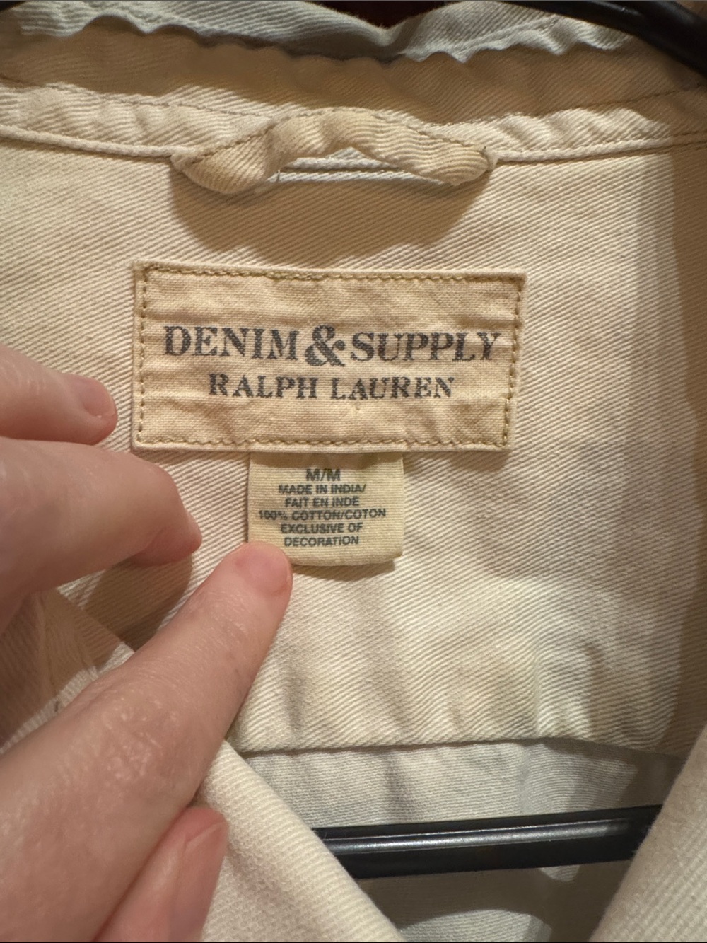 Denim & Supply Ralph Lauren White Military Patch Shirt Jacket - Picture 2 of 4
